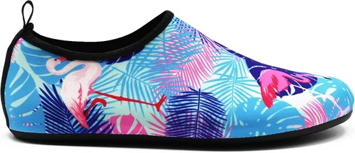 Vista 2 de Valennia Zapatos de agua para hombre y mujer, sin cordones, de secado rápido, ligeros, calcetines acuáticos para playa, natación, yoga, deportes al