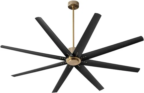 Vista 4 de Flota - Ventilador de techo de 72 pulgadas con acabado de latón envejecido