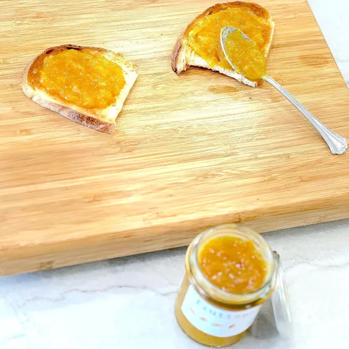 Vista 5 de WellEatable Mermelada de naranja, 100% cítricos frescos italianos, 90% más fruta, más cuchara, menos gelatina (ver videos), orgánico, solo dos