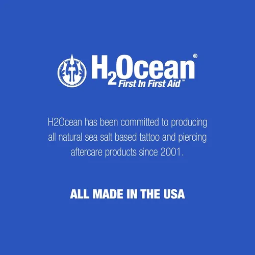 Vista 2 de H2Ocean Spray de cuidado posterior para piercing, 4 onzas (paquete de 2) (2023)