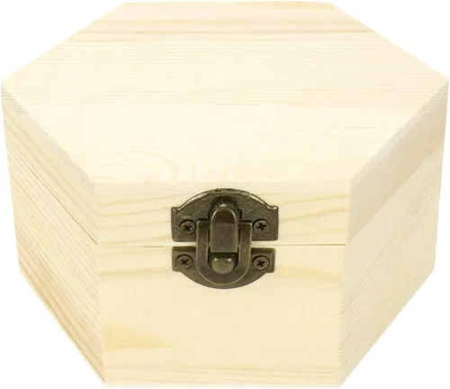 Vista 8 de Caja de madera sin terminar en forma de corazón Madera de pino natural Cajas de madera DIY Craft con tapa para manualidades de almacenamiento