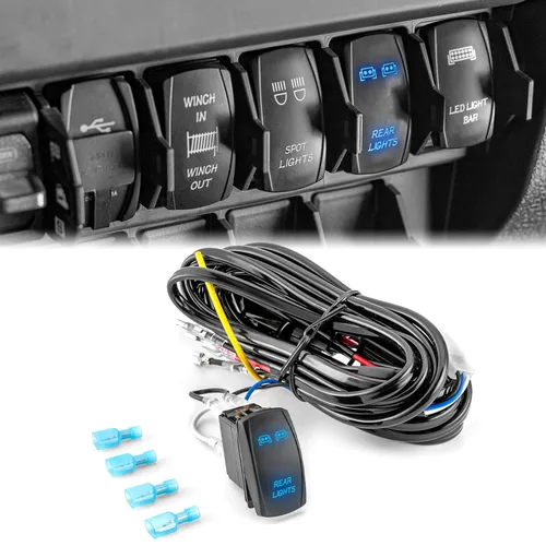 Vista 15 de WeiSen - Kit de arnés de cableado de barra de luz de 300 W para Polaris RZR Ranger General