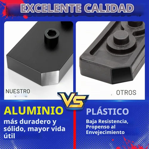Vista 4 de KSP Kit de bloque de elevación de nivelación trasero de 1 pulgada para Ford F150 2021+, bloques de elevación traseros de aluminio con pernos en U