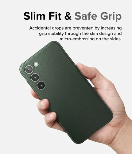 Vista 6 de Ringke Onyx - Funda compatible con Samsung Galaxy S23 Plus [verde oscuro] + marco de cristal de lente de cámara compatible con Samsung Galaxy S23