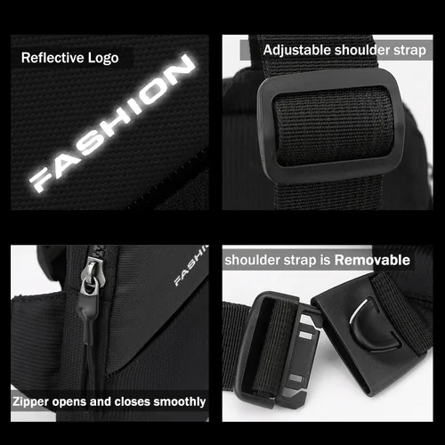 Vista 6 de Tealots Mini bolso bandolera para mujeres y hombres, bolsos cruzados pequeños, bolso ligero para teléfono, mochilas casuales