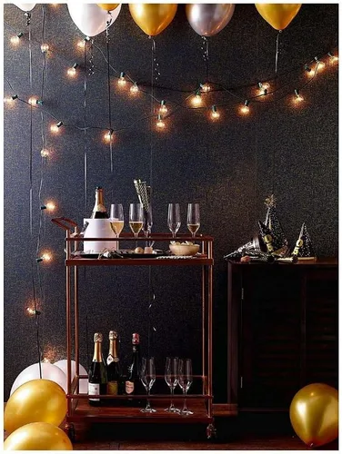 Vista 2 de Room Essentials Guirnalda de luces de globo transparente (25 bombillas)