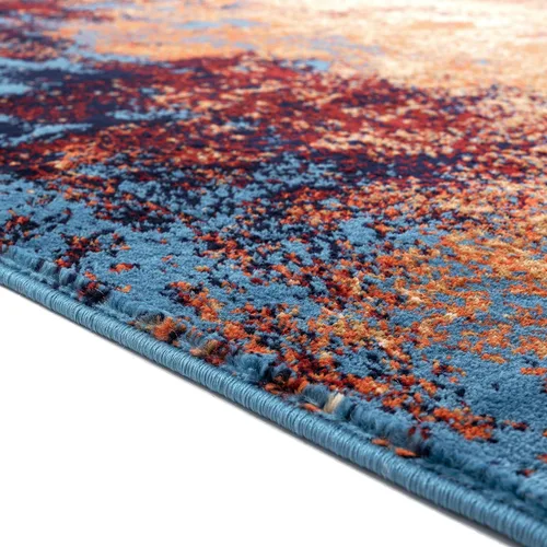 Vista 8 de LUXE WEAVERS Alfombra de Área Moderna Abstracta con Salpicaduras, Azul 5x7 pies