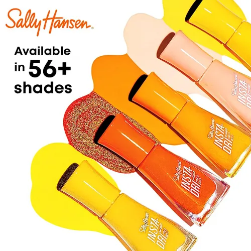 Vista 8 de Sally Hansen Insta-Dri Esmalte de uñas de Halloween Secado rápido, larga duración, brillo sin rayas Opaco, brillante 728 Be-witcha Soon 728