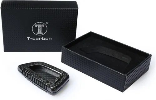 Vista 6 de Funda de llavero de fibra de carbono genuina para BMW Serie 2, 3, 5, 6, 7, GT5, M4, M5, X1, X2, X3, X5, X5M, X6, X6M, X7, llavero inteligente
