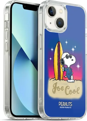 Vista 52 de Head Case Designs Funda de gel con licencia oficial de Peanuts Beach Surf Snoopy Boardwalk Airbrush [protección de grado militar] compatible