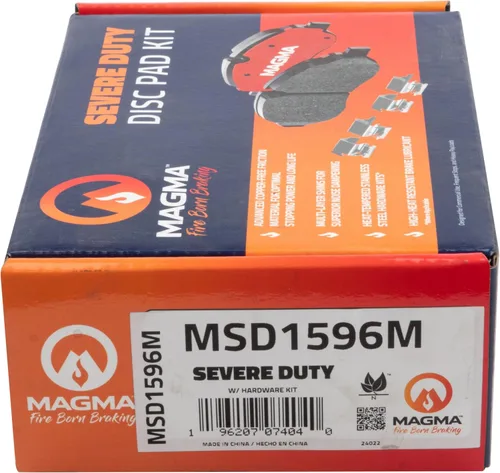 Vista 5 de MAGMA Fire Born Braking Severe Duty MSD1596M Pastillas de freno semimetálicas, traseras