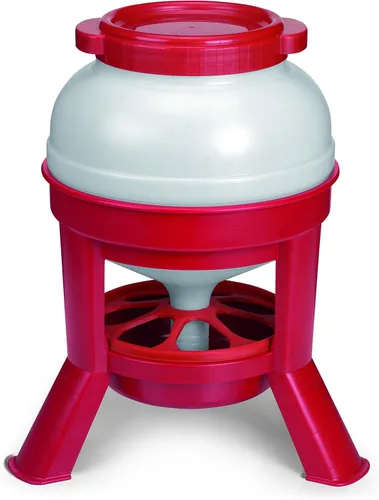 Vista 3 de Little Giant® Alimentador de Cúpula de Plástico Contenedor Tanque de Plástico Resistente Alimentado por Gravedad para Aves de Corral Aves