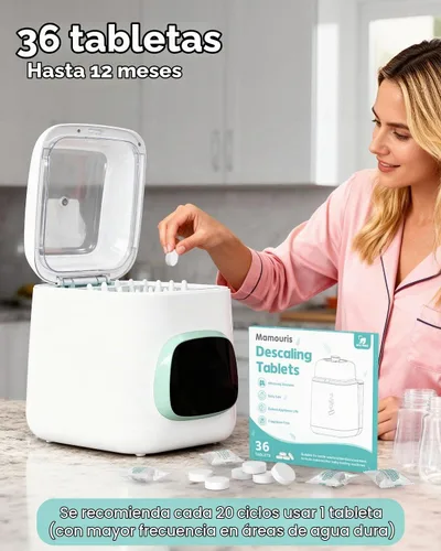 Vista 8 de Tabletas descalcificadoras para lavadora de botellas 36 tabletas descalcificadoras para eliminar la leche