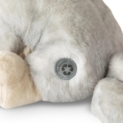 Vista 6 de The Petting Zoo Peluche de lobo, regalos para niños, animales salvajes del zoológico Onez, juguete de peluche de lobo gris de 12 pulgadas