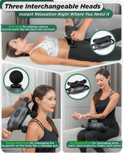 Vista 5 de Lunix Masajeador LX26 FSA para piernas y cuerpo completo, masajeador de vibración de mano para aliviar el estrés, relajación y comodidad muscular