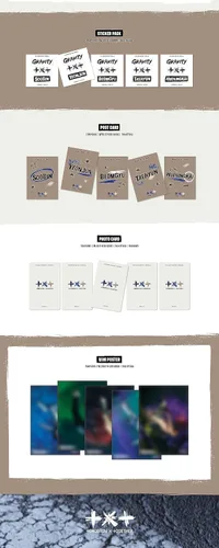 Vista 6 de TXT The Name Chapter : FREEFALL Contenido del 3er Álbum+Tarjeta Fotográfica+Pegatina+Seguimiento Sellado Tomorrow X Together