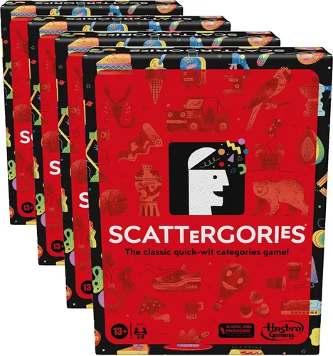 Vista 9 de Hasbro Gaming Scattergories Juego Clásico, Juego de Fiesta para Adultos y Adolescentes de 13 Años en Adelante, Juego de Mesa para 2+ Jugadores