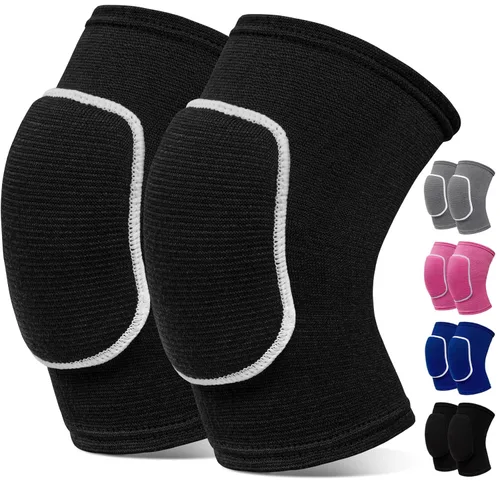 Vista 11 de Rodilleras de voleibol para mujeres, hombres, niños y niñas, rodilleras para baloncesto, voleibol, fútbol, baile, yoga, tenis, correr, ciclismo