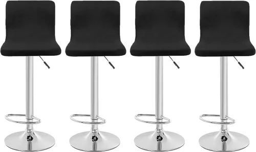 Vista 28 de Fundas de asiento para taburete de bar de terciopelo, fundas cuadradas para taburete de bar, fundas para sillas de altura de encimera (2, negro)