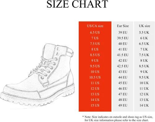 Vista 2 de Bruno Marc - Botas para hombre de combate estilo Oxford para motocicleta