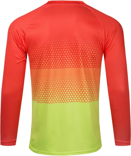 Vista 2 de Hotlion Camiseta de ciclismo para hombre, manga larga, MTB Motocross, ropa de carreras todoterreno