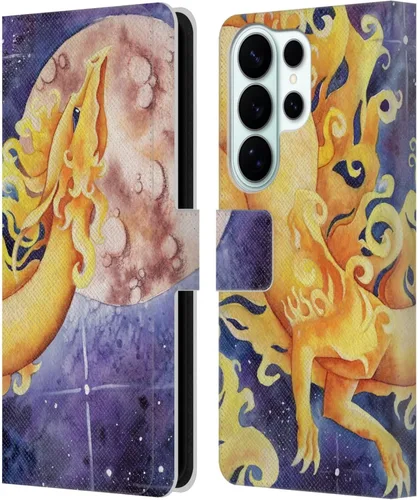 Vista 17 de Head Case Designs Officially Licensed Carla Morrow Galactic Entrancement Dragons Leather Wallet Case Compatible with Samsung Galaxy A07 4G