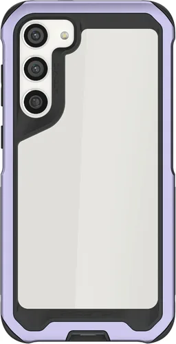 Vista 94 de Ghostek Atomic - Funda delgada para Galaxy Z Flip 4, parte trasera de aramida con parachoques de aluminio rojo, funda protectora de doble capa a