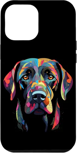 Vista 26 de Labrador Retriever - Carcasa para iPhone 17, diseño de cara de perro, color negro