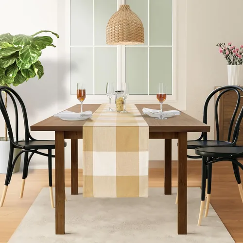 Vista 15 de LANE LINEN Juego de 4 manteles individuales decorativos de algodón de 13 x 19 pulgadas, color beige
