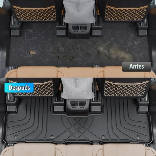Vista 2 de Bomely - Juego de alfombrillas para Toyota Highlander 7 asientos 2014-2019 Compatible con Highlander 2014-2019