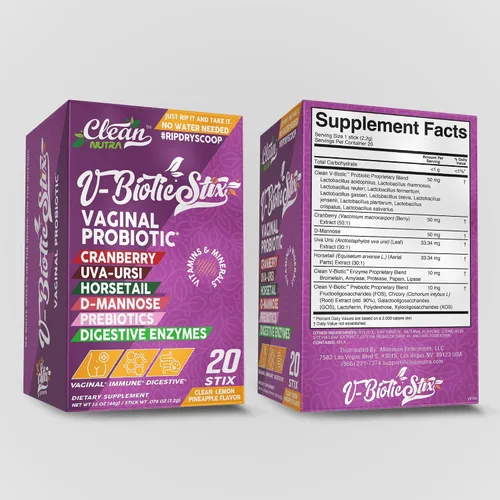 Vista 9 de Clean Nutraceuticals Probióticos vaginales para mujeres con extracto de arándano, D-manosa, prebióticos, equilibrio de pH para mujeres, salud