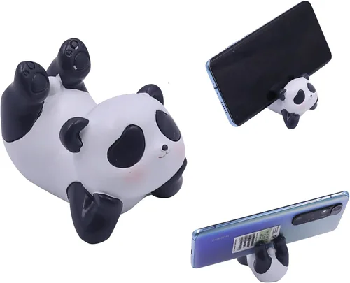 Vista 8 de BOLLEY JOSS Soporte de escritorio para teléfono celular, soporte de resina para teléfono inteligente con animales lindos para oficina, manos libres