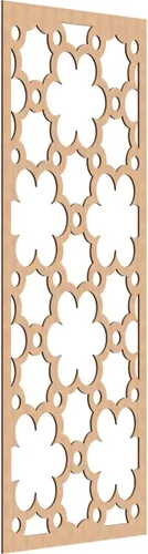 Vista 158 de 9 3/8"W x 24 3/8"H x 1/4"T Southgate Decorativos Paneles De Pared De Madera Calado, Abedul