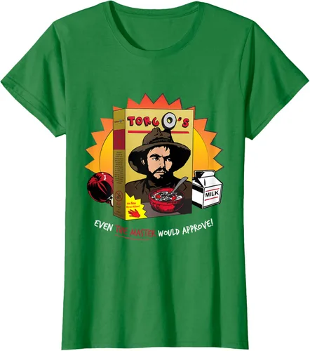 Vista 33 de Torgo Camiseta de película de culto de cereales, Negro, S