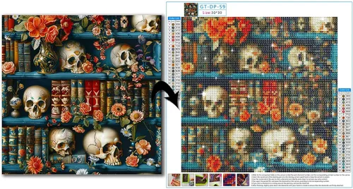 Vista 14 de Gamteldot 3 kits de arte de diamantes para adultos, kits de pintura de diamantes enanos para principiantes, arte de diamantes 5D para bricolaje