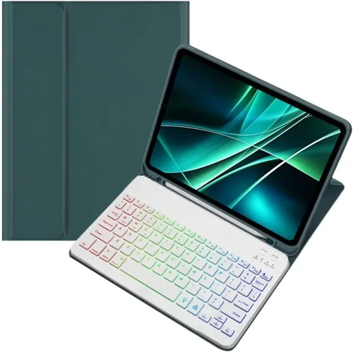 Vista 14 de kaidisen Funda con teclado retroiluminado colorido para Galaxy Tab S6 Lite de 10.4 pulgadas con teclado magnético desmontable Bluetooth RGB