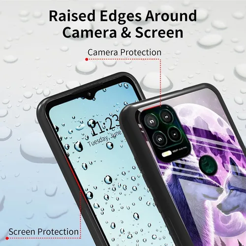 Vista 242 de Funda para Motorola Moto G Stylus 5G 2021 de vidrio templado, funda negra con diseño de mujer negra africana para mujeres y hombres, antiarañazos, a