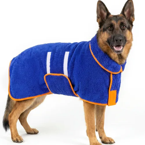 Vista 55 de Bienbee Albornoz para perro, súper absorbente para perros pequeños a Negro