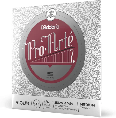 Vista 4 de D'Addario J56 1/2M Pro-Arte Cuerdas de Nylon para Violín, Mediano