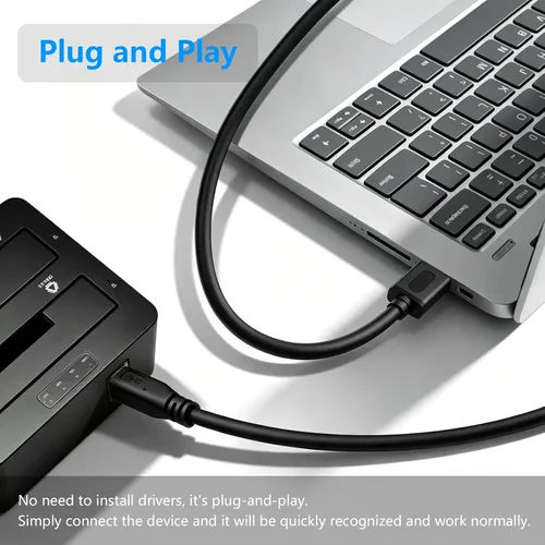Vista 7 de Cable USB 3.0 Jelly Tang A macho a B macho 10 pies, Cable Superspeed USB 3.0 A-B/A macho a B macho - para escáner, impresoras, discos duros externos