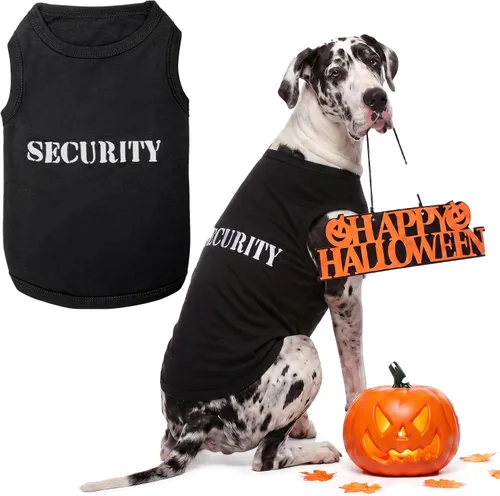 Vista 38 de Camiseta para Perro Parisian Pet - Camiseta Bordada FBI - 100% Algodón, Ropa Transpirable para Perros - Chaleco para Mascotas Sin Mangas - Camisas
