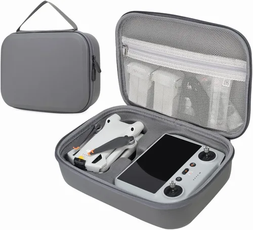 Vista 10 de Bolsa de almacenamiento para DJI Mini 4K-Hard Shell Estuche de transporte de viaje compatible con DJI Mini 4K/2/2 SE Drone y accesorios