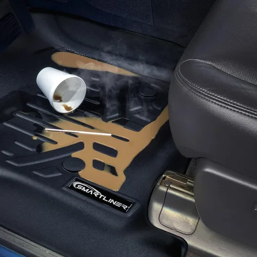 Vista 7 de SMARTLINER Juego de alfombrillas de 2 filas de protección para todo tipo de clima, compatible con Dodge Hornet 2023-2025