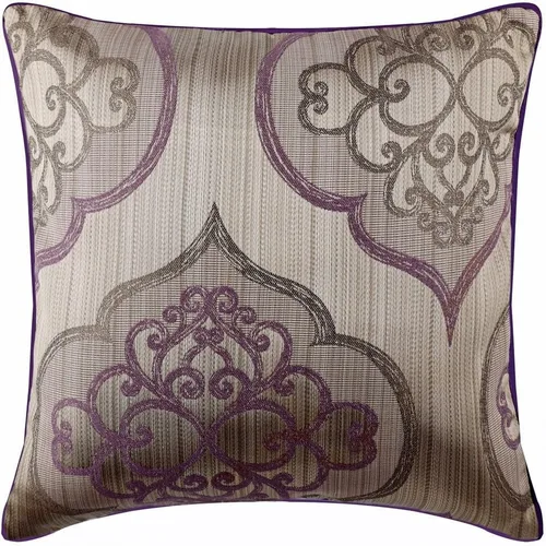Vista 7 de The HomeCentric Fundas de cojín para sofá, color borgoña de 14 x 14 pulgadas, fundas de almohada de seda jacquard para sofá, diseño de damasco