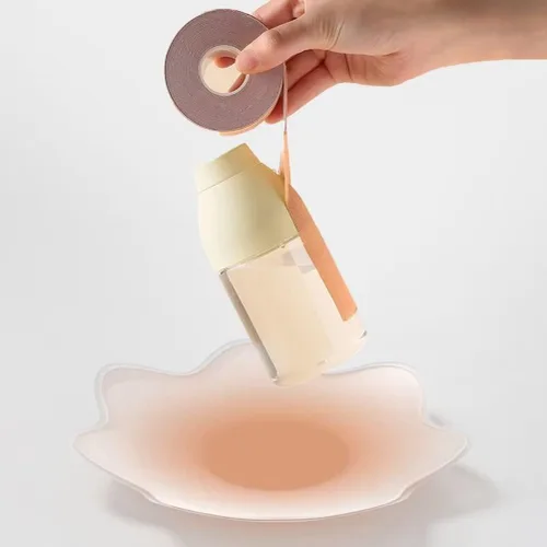 Vista 4 de Sticky Boob Tape Strapless Bra - Lift Invisible Adhesive Bra for Large Breasts