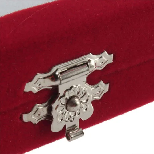 Vista 5 de Caja de joyería de smallwoodi, joyero, caja de regalo de terciopelo rojo, caja de joyería, soporte para anillo, pulsera, pendientes, caja de regalo