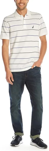 Vista 2 de Nautica Camisa polo de manga corta 100% algodón de corte clásico para hombre