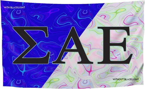 Vista 25 de Greek Club Sorority & Fraternity - Bandera de luz negra, 3 pies x 5 pies, licencia oficial, tapiz, exhibición, poliéster, pancarta de letras, CHI