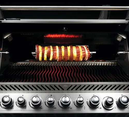 Vista 5 de Napoleon Kit de asador de grado comercial, accesorio para parrillas de barbacoa XL, se adapta a parrillas LEX 605/730 o 45 pulgadas de ancho, acero