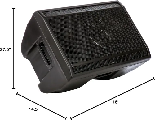 Vista 8 de Alphasonik PRO Venum Series V815BT V815BT 15 pulgadas 1000 vatios Altavoz DJ profesional alimentado por Bluetooth incorporado entradas USB AUX EQ
